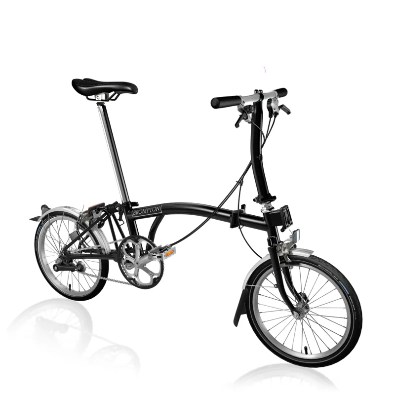 Brompton C Line Utility Low Folding Bike 2022 in Black